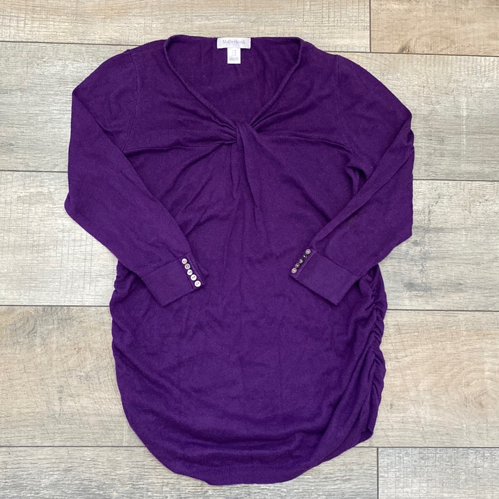 Motherhood Maternity Purple Sweater Top Size Medium